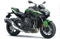 Built around the same 998cc, supercharged inline-four engine as the Ninja H2 Kawasaki Z H2 Front three quarter shot
